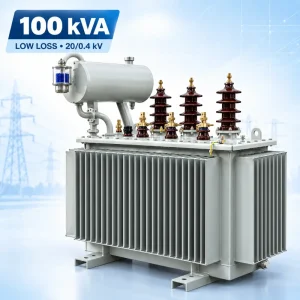 تصویر ترانسفورماتور 100kVA کم‌تلفات ردیف 20kV