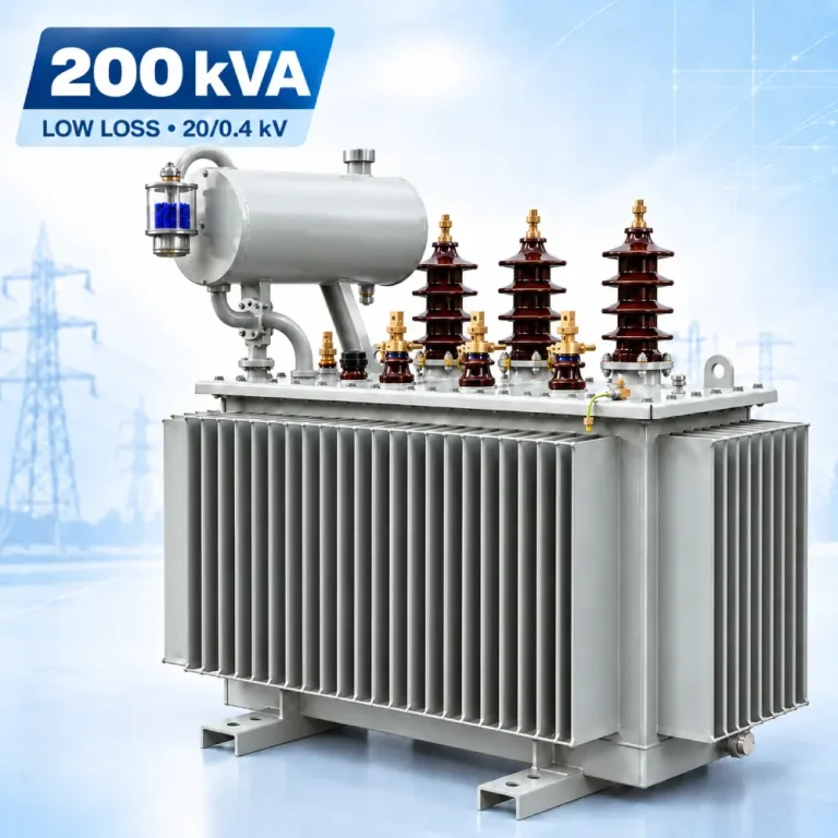تصویر ترانسفورماتور 200kVA کم‌تلفات ردیف 20kV