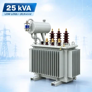 تصویر ترانسفورماتور 25kVA کم‌تلفات ردیف 20kV