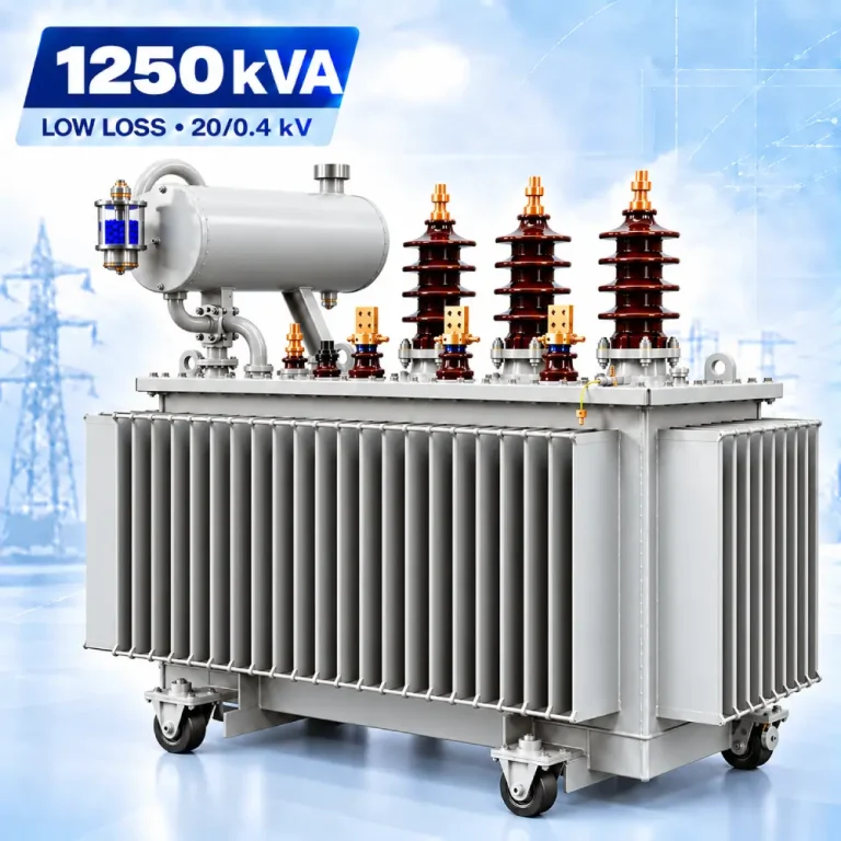 تصویر ترانسفورماتور 1250kVA کم‌تلفات ردیف 20kV
