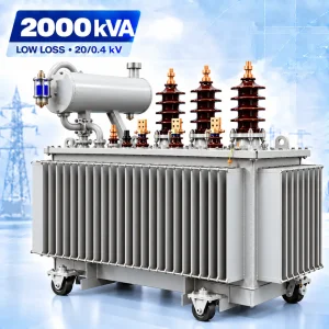 تصویر ترانسفورماتور 2000kVA کم‌تلفات ردیف 20kV