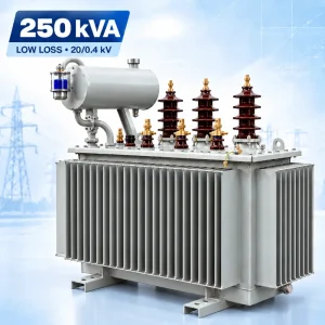 تصویر ترانسفورماتور 250kVA کم‌تلفات ردیف 20kV