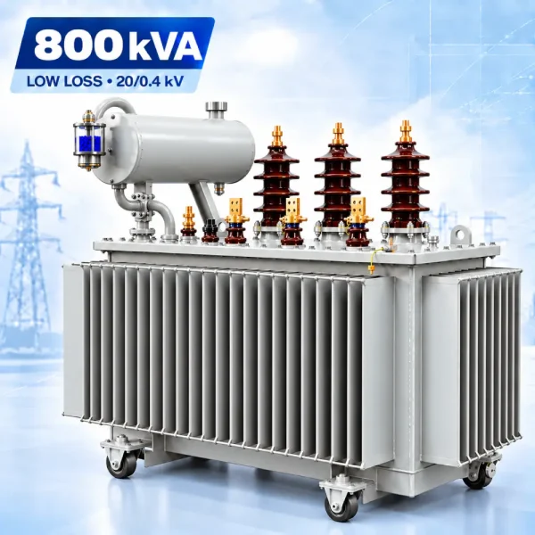 تصویر ترانسفورماتور 800kVA کم‌تلفات ردیف 20kV