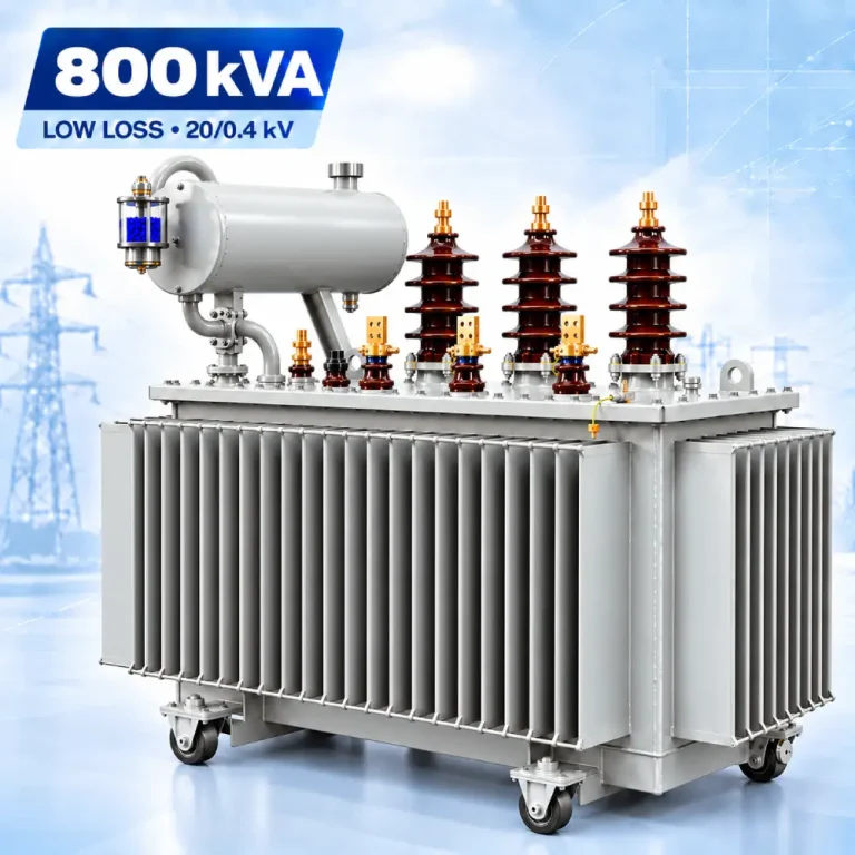 تصویر ترانسفورماتور 800kVA کم‌تلفات ردیف 20kV